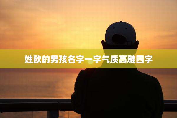 姓欧的男孩名字一字气质高雅四字