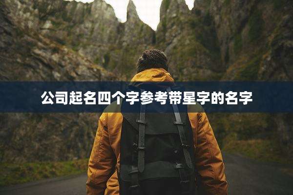 公司起名四个字参考带星字的名字