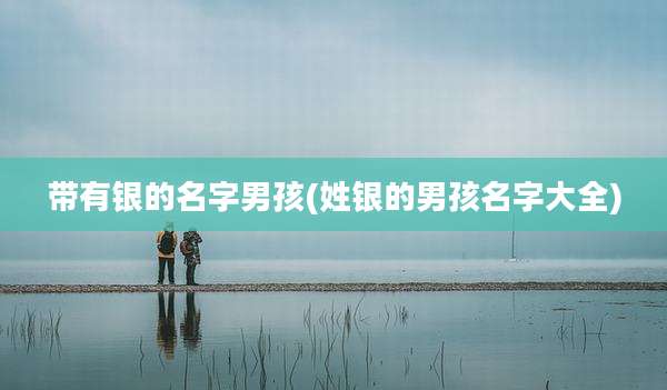 带有银的名字男孩(姓银的男孩名字大全)