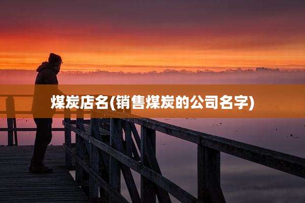 煤炭店名(销售煤炭的公司名字)