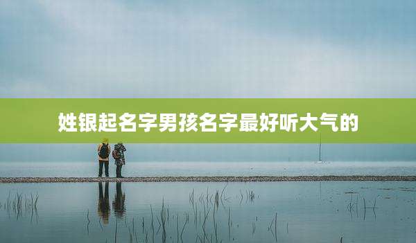 姓银起名字男孩名字最好听大气的