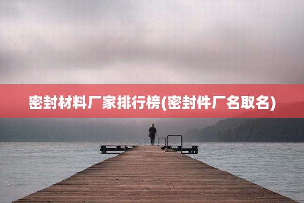 密封材料厂家排行榜(密封件厂名取名)