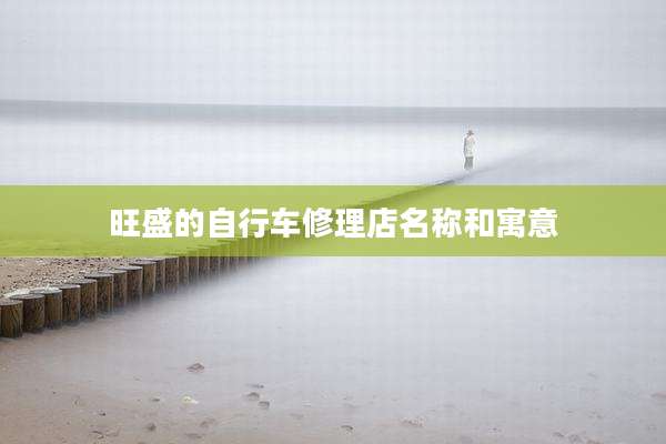 旺盛的自行车修理店名称和寓意