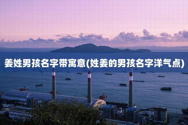 姜姓男孩名字带寓意(姓姜的男孩名字洋气点)
