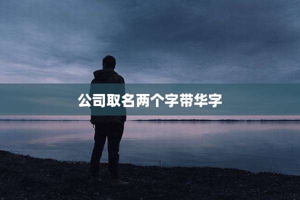 公司取名两个字带华字