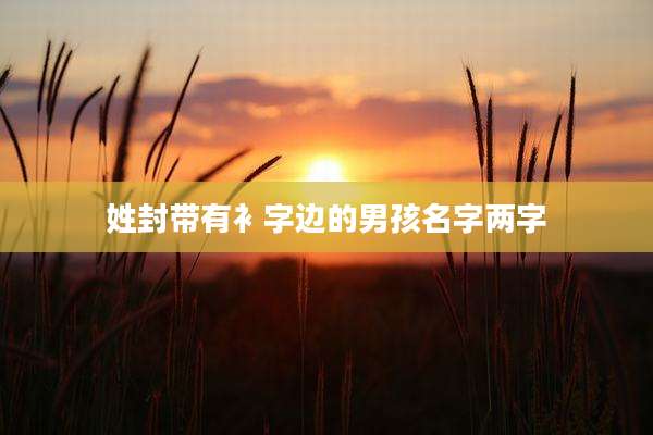 姓封带有衤字边的男孩名字两字
