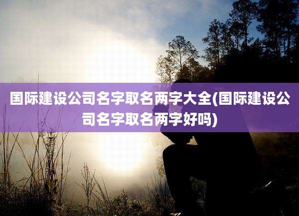 国际建设公司名字取名两字大全(国际建设公司名字取名两字好吗)