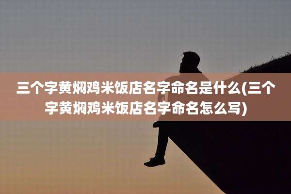三个字黄焖鸡米饭店名字命名是什么(三个字黄焖鸡米饭店名字命名怎么写)