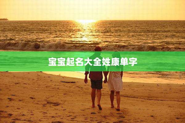 宝宝起名大全姓康单字