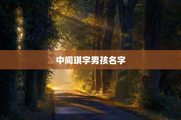 中间琪字男孩名字