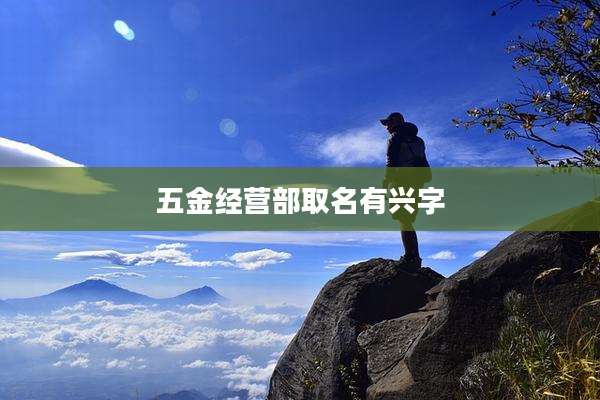 五金经营部取名有兴字