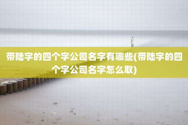 带陆字的四个字公司名字有哪些(带陆字的四个字公司名字怎么取)