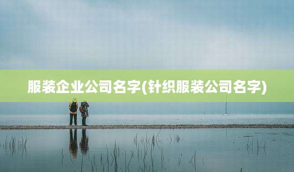 服装企业公司名字(针织服装公司名字)
