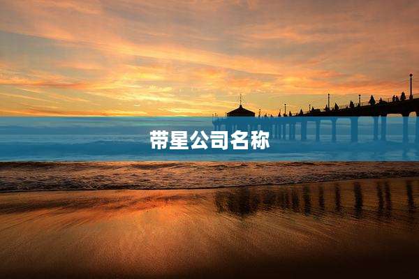 带星公司名称