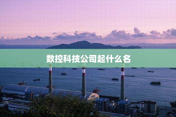 数控科技公司起什么名