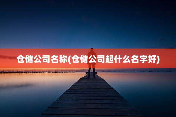 仓储公司名称(仓储公司起什么名字好)
