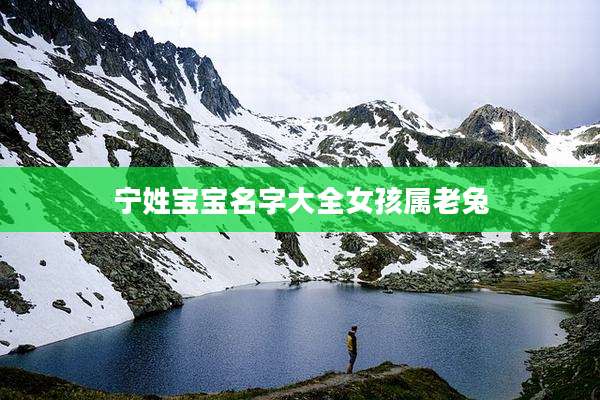 宁姓宝宝名字大全女孩属老兔