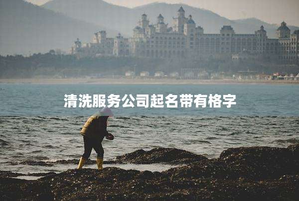 清洗服务公司起名带有格字