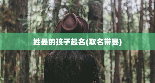 姓晏的孩子起名(取名带晏)