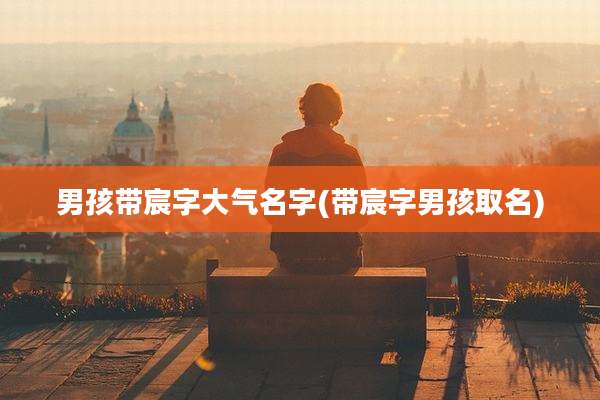 男孩带宸字大气名字(带宸字男孩取名)