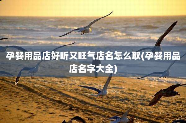 孕婴用品店好听又旺气店名怎么取(孕婴用品店名字大全)
