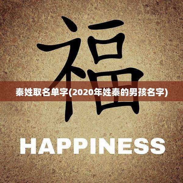 秦姓取名单字(2020年姓秦的男孩名字)