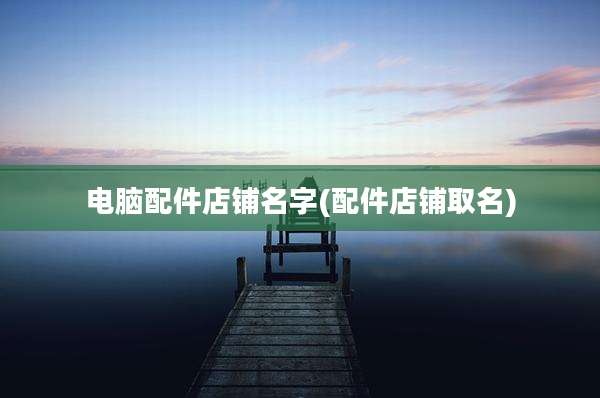电脑配件店铺名字(配件店铺取名)