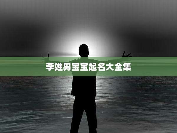 李姓男宝宝起名大全集