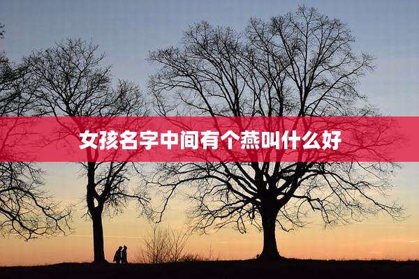 女孩名字中间有个燕叫什么好