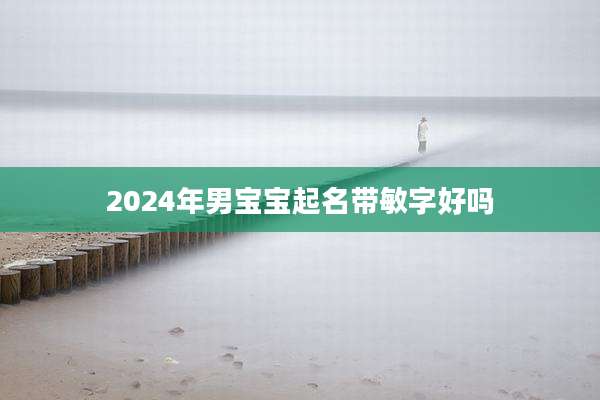 2024年男宝宝起名带敏字好吗