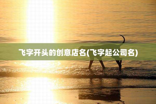 飞字开头的创意店名(飞字起公司名)