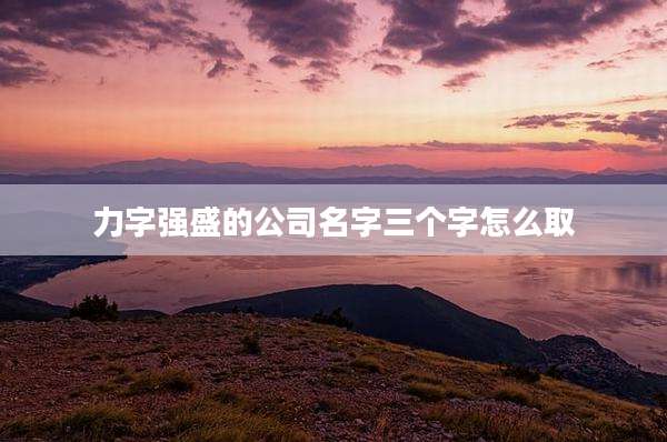 力字强盛的公司名字三个字怎么取