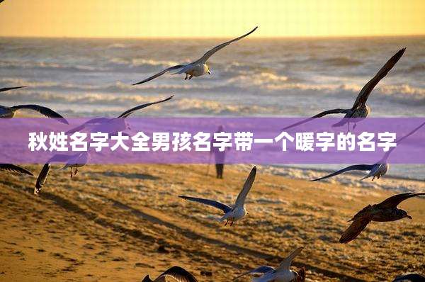 秋姓名字大全男孩名字带一个暖字的名字