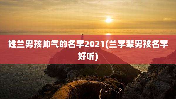 姓兰男孩帅气的名字2021(兰字辈男孩名字好听)