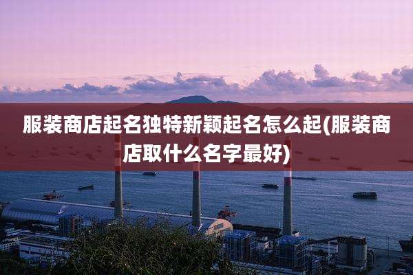 服装商店起名独特新颖起名怎么起(服装商店取什么名字最好)