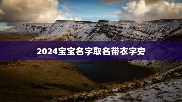 2024宝宝名字取名带衣字旁