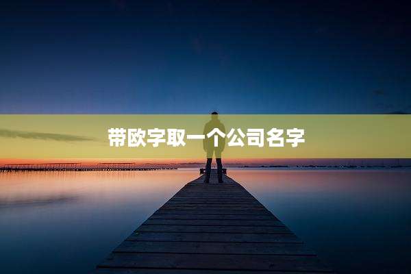 带欧字取一个公司名字