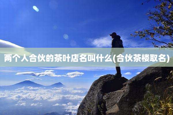 两个人合伙的茶叶店名叫什么(合伙茶楼取名)