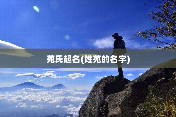 苑氏起名(姓苑的名字)