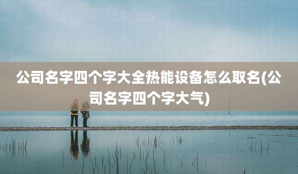 公司名字四个字大全热能设备怎么取名(公司名字四个字大气)
