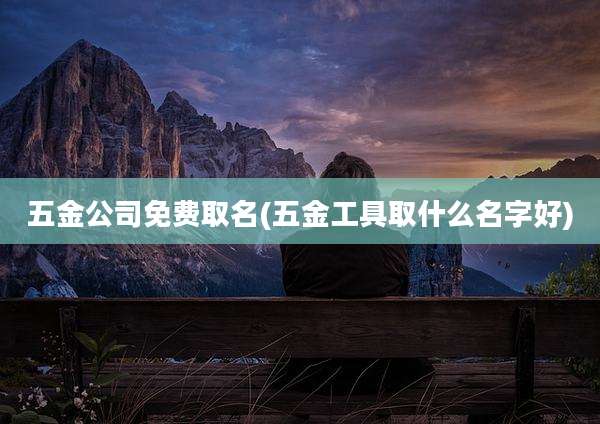 五金公司免费取名(五金工具取什么名字好)