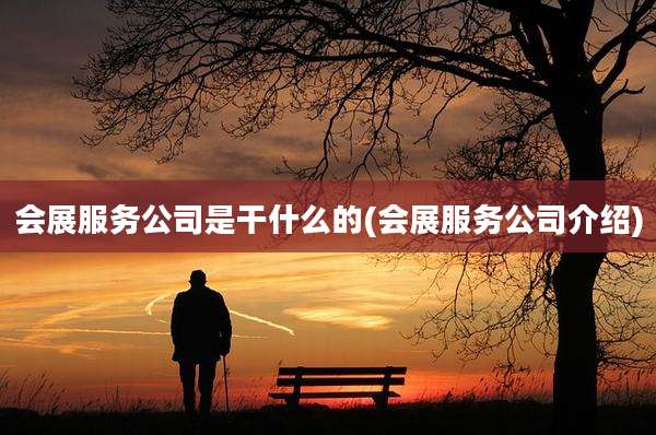 会展服务公司是干什么的(会展服务公司介绍)