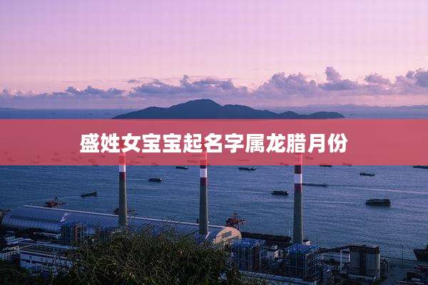 盛姓女宝宝起名字属龙腊月份