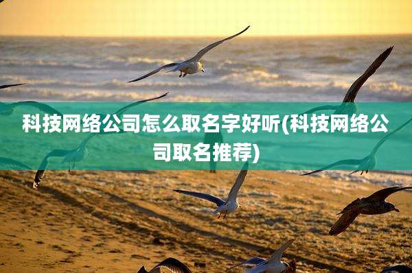 科技网络公司怎么取名字好听(科技网络公司取名推荐)