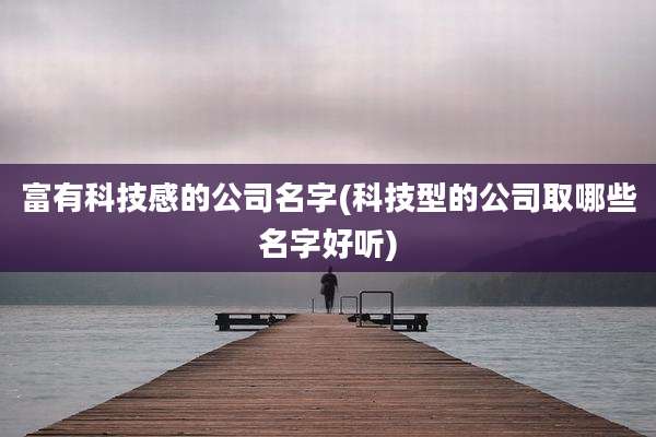 富有科技感的公司名字(科技型的公司取哪些名字好听)