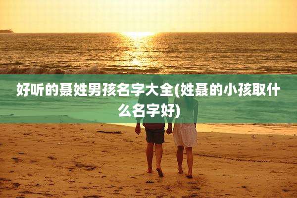 好听的聂姓男孩名字大全(姓聂的小孩取什么名字好)