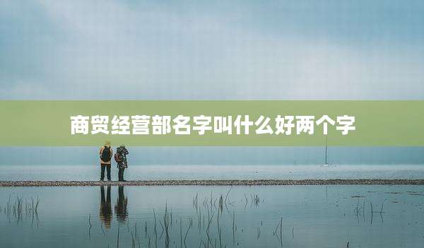 商贸经营部名字叫什么好两个字