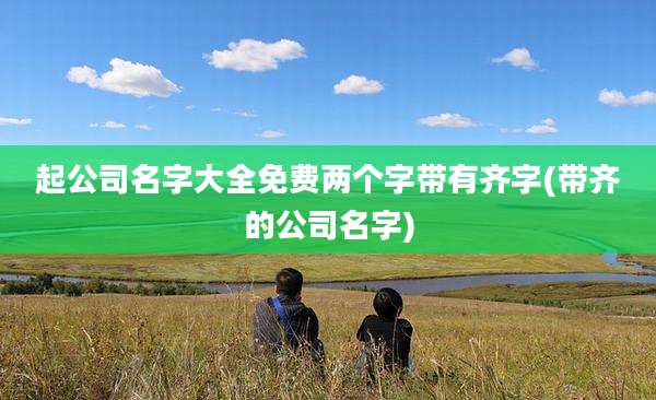 起公司名字大全免费两个字带有齐字(带齐的公司名字)