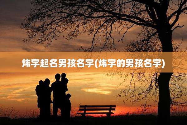炜字起名男孩名字(炜字的男孩名字)