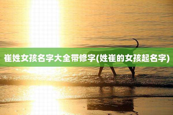 崔姓女孩名字大全带修字(姓崔的女孩起名字)
